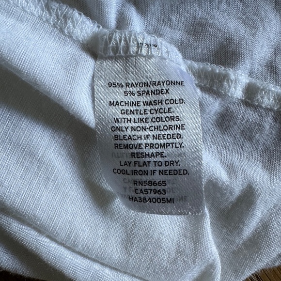 Halogen Crew Neck Hi-Low Back Keyhole Tank – White | Women’s Size L - Picture 8 of 11